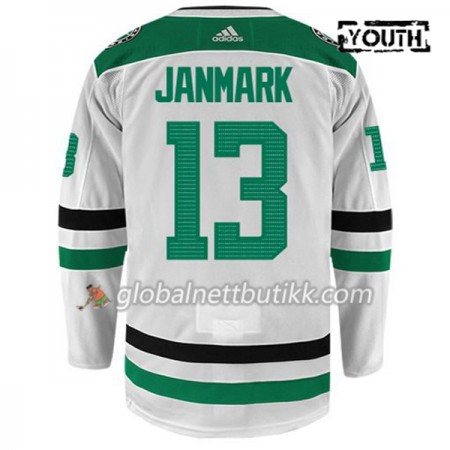 Dallas Stars Hockeydrakt MATTIAS JANMARK 13 Hvit Adidas Authentic - Barn